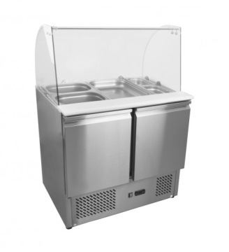 2-ДВЕРНЫЙ ХОЛОДИЛЬНЫЙ СТОЛ ДЛЯ САЛАТОВ ESL3811 FROST