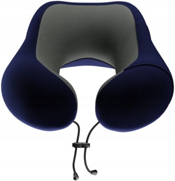 ПОДУШКА ДЛЯ ШЕИ MIOWI TRAVEL, ТЕМНО-СИНЯЯ + РЕМЕШОК