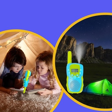 НАБОР ИЗ 3 ДЕТСКИХ КОММУНИКАРОВ С ФОНАРИКОМ И ЖК-ДИСПЛЕЕМ