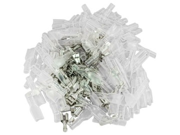 KONEKTORY KOSZULKI ZESTAW KONEKTORÓW 4.8 MM 200SZT
