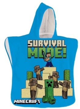 MINECRAFT RĘCZNIK DZIECIĘCY DO KĄPIELI PONCHO MICR