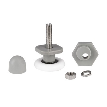 Komplet 8 rolek do kabiny prysznicowej MAXISPA KERRA kółka mimośrodowe 25mm