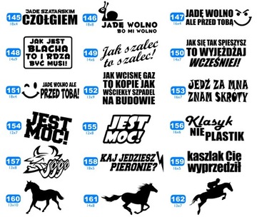 ЗАБАВНЫЕ НАКЛЕЙКИ НА СТЕКЛА АВТОМОБИЛЯ - ПОДХОДЯТ ДЛЯ ЛЮБОГО АВТОМОБИЛЯ, НАДЕЖНО ИЗГОТОВЛЕНЫ