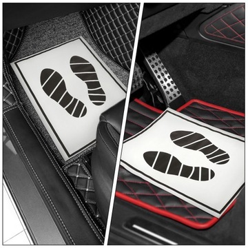 ОДНОРАЗОВЫЕ БУМАЖНЫЕ АВТОМОБИЛЬНЫЕ КОВРИКИ (ЧЕРНЫЕ И