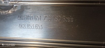 AUDI A7 4K8 MŘÍŽKA NÁRAZNÍKU MASKA NOVÝ ORIGINÁLNÍ 4K8853651