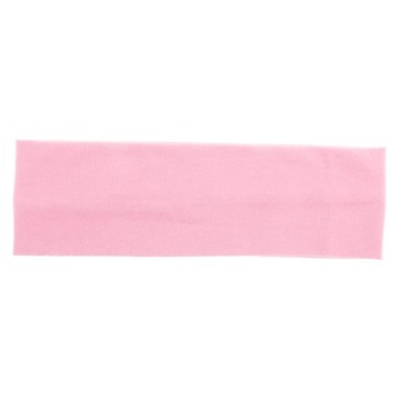Uniwersalne bawełniane opaski na głowę ze stretchem, sport, joga, siłownia, miękkie włosy w kolorze różowym