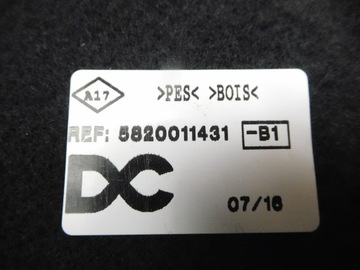 POLIČKA KUFRU RENAULT KANGOO II 5820011431