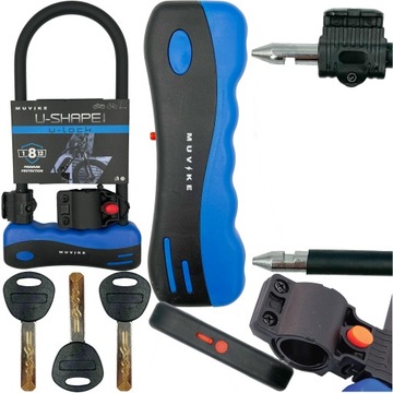 U-LOCK ВЕЛОСИПЕДНЫЙ ЗАМОК MUVIKE U-ФОРМА ВЕЛОСИПЕДНЫЙ ЗАМОК СТАЛЬ 320/14К