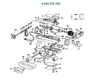 Ленточная шлифовальная машина с ходовым роликом BOSCH PBS75E 703