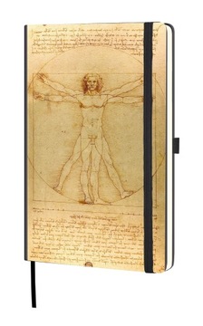 kalendarz A5 tygodniowy z notatnikiem Art Masters da Vinci Człowiek