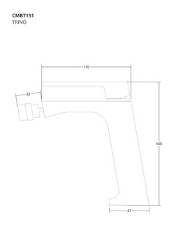 Батарея биде Corsan Cmb7131bl Trino Black