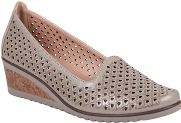 ТУФЛИ НА ТЕХНИКЕ ВЕСНА-ЛЕТО ЖЕНСКИЕ СЛИПОНЫ, АЖУРНЫЕ БЕЖЕВЫЕ МОКАСИНЫ