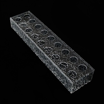 Прозрачная акриловая длинная ваза 45смx10смx6,5см