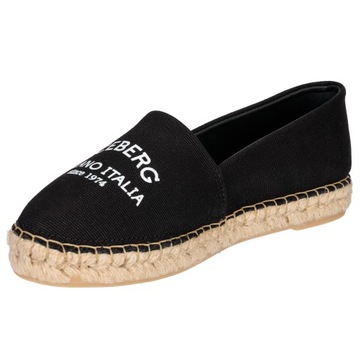 ICEBERG damskie espadryle buty wsuwane Milano Italia BLACK roz.38