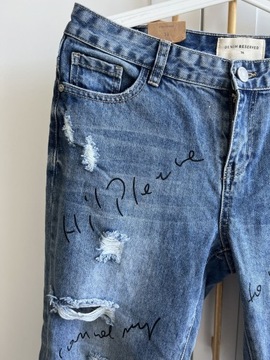 SPODNIE JEANSOWE Girlfriend jeans RESERVED r. 36 S