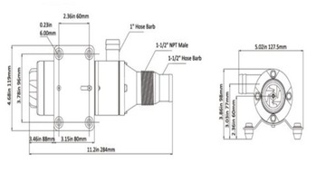 ФЕКАЛЬНЫЙ НАСОС 46Л/МИН 12В