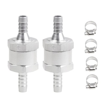 2Pcs Non Return Check with 4 Hose 6mm Diameter