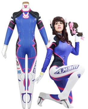 STRÓJ D.VA DVA OVERWATCH ANIME COSPLAY