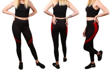 ЛЕГГИНГИ СПОРТИВНЫЕ ДЛЯ ФИТНЕСА бордовые Z02 M/L