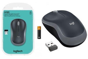 NOWA Mysz Bezprzewodowa LOGITECH M185 Nano Szara