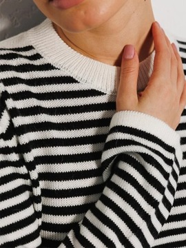 2023 New Warm Striped Sweater Women Oversize Pullo