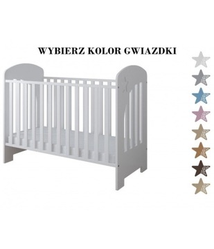 Кровать 120х60 STAR + матрац, ящик, перила