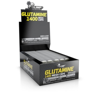 OLIMP L-GLUTAMINE 1400 GLUTAMINA MEGA CAPS 150caps PRZYROST SIŁY MASY