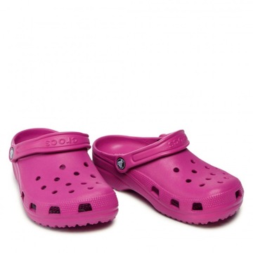 CROCS KLAPKI RÓŻOWE WSUWANE Z LOGO 36-37 ŻGB