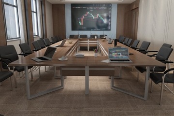 Конференц-стол 690х276см Twist 28 на 24 человека