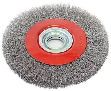 Проволочная дисковая щетка для шлифовальной машины 125 мм, отверстие 20 мм с понижением