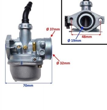 Gaźnik quad ATV 110, 125 ssanie na linkę DO QUADA