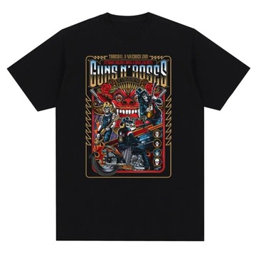Guns N Roses Graphic Print T Shirt Vintage Rock Ba
