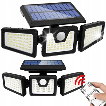 Lampa Solarna Led Ogrodowa z Czujnikiem Ruchu