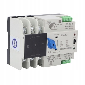 AUTOMATYCZNY PRZEŁĄCZNIK PODWÓJNEJ ZASILANIA 3P 63A 220V