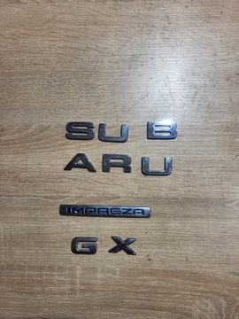 LITR ZNAK ZNAKY SUBARU IMPREZA GX