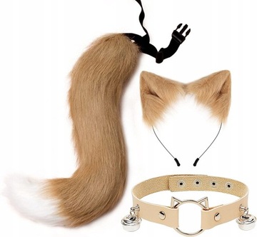 Cat Ears and Tail Cosplay Costume