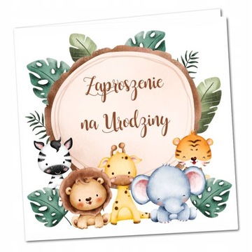 Zaproszenia na Urodziny Roczek gotowe wzory