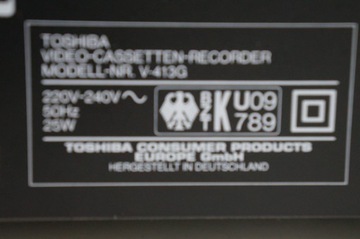 MAGNETOWID VHS TOSHIBA V-413G