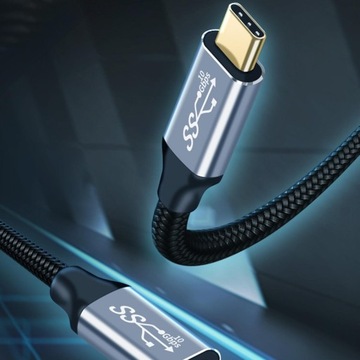 Кабель USB Type C — USB C 3.1 Gen 2, сверхскоростная передача данных 10 Гбит/с, 2 м, черный