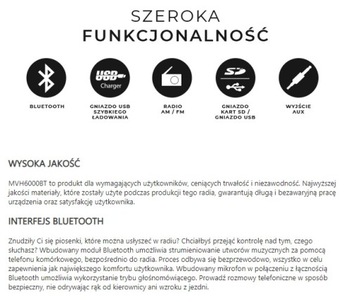 АВТОМОБИЛЬНОЕ РАДИО BLUETOOTH RDS SD USB AUX ПУЛЬТ ДУ