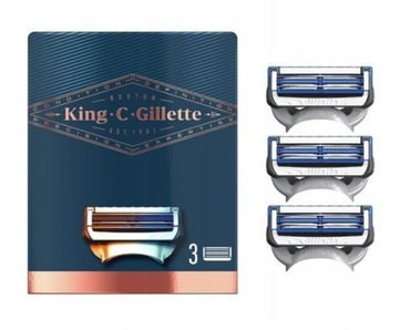 KING C GILLETTE NOŻYKI DO GOLENIA 3SZT.