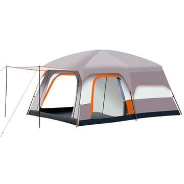 Luxury Tents For Camping Large Family Tent for 4-6 People -Beige