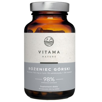 Różeniec Górski Vitama Nature Rhodiola Rosea 90C SUPLEMENT DIETY ADAPTOGEN