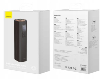 МНОГОФУНКЦИОНАЛЬНЫЙ КОМПРЕССОРНЫЙ АВТОМОБИЛЬНЫЙ НАСОС BASEUS 12 В С ФОНАРЕМ