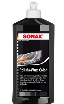 SREBRNY wosk koloryzujący Polish+Wax Color NANOTECHNOLOGIA SONAX 250 ml 944