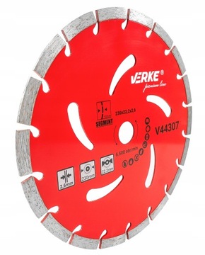 TARCZA DIAMENTOWA SEGMENTOWA DO BETONU KOSTKI KAMIENIA 230MM x 22,2 SEGMENT