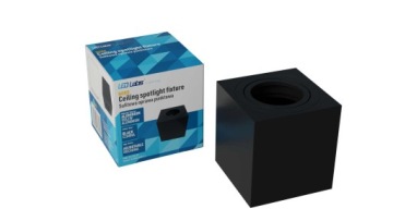 ПОТОЛОЧНЫЙ СВЕТИЛЬНИК LED GU10 КВАДРАТНЫЙ ПОДВИЖНЫЙ ЧЕРНЫЙ