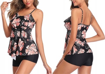 STRÓJ KĄPIELOWY TANKINI BIKINI SZORTY S-XXL