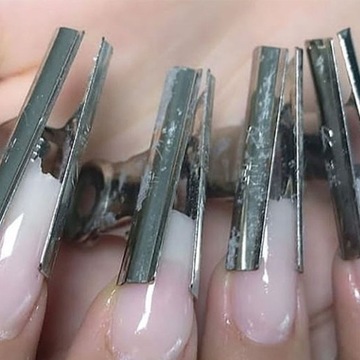 ТОВАРЫ ДЛЯ ДЕКОРАТА НОГТЕЙ NAIL FIBRE SALON ИНСТРУМЕНТЫ ДЛЯ НОГТЕЙ 10 ШТ.