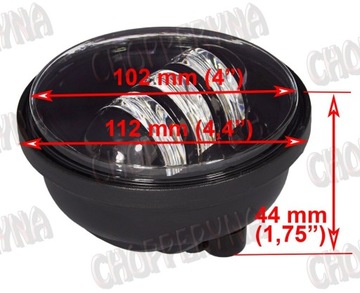 Светодиодные боковые фонари 4,5-дюймовые мотоциклетные галогенные лампы